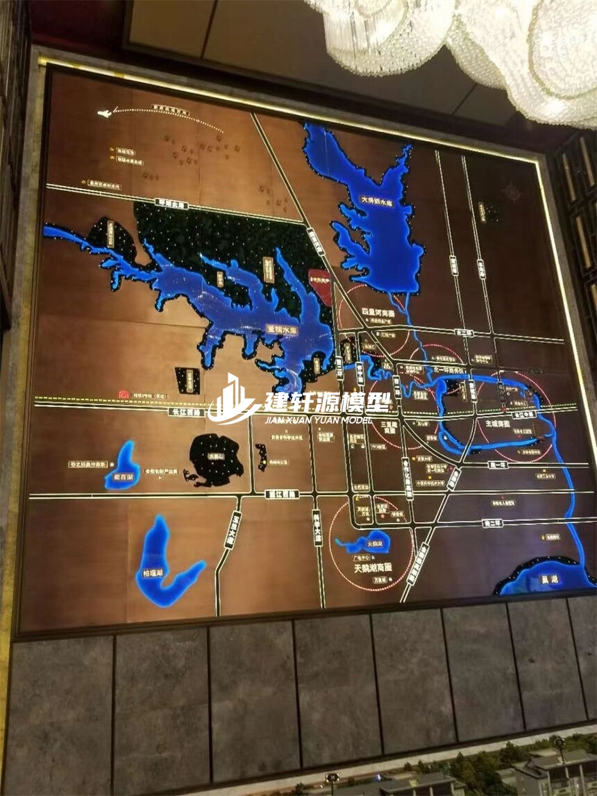 都江堰区域壁挂模型制作