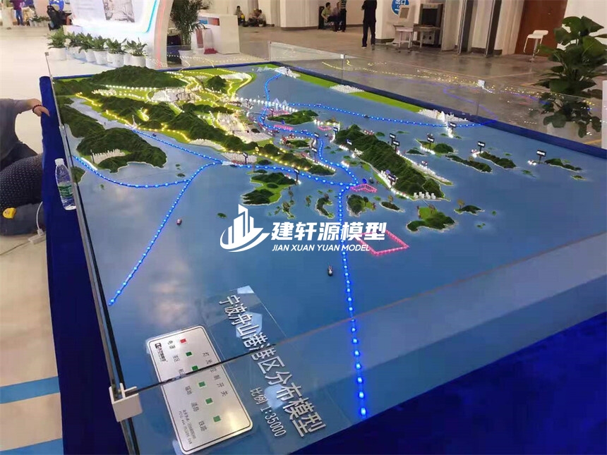 都江堰地形地貌模型