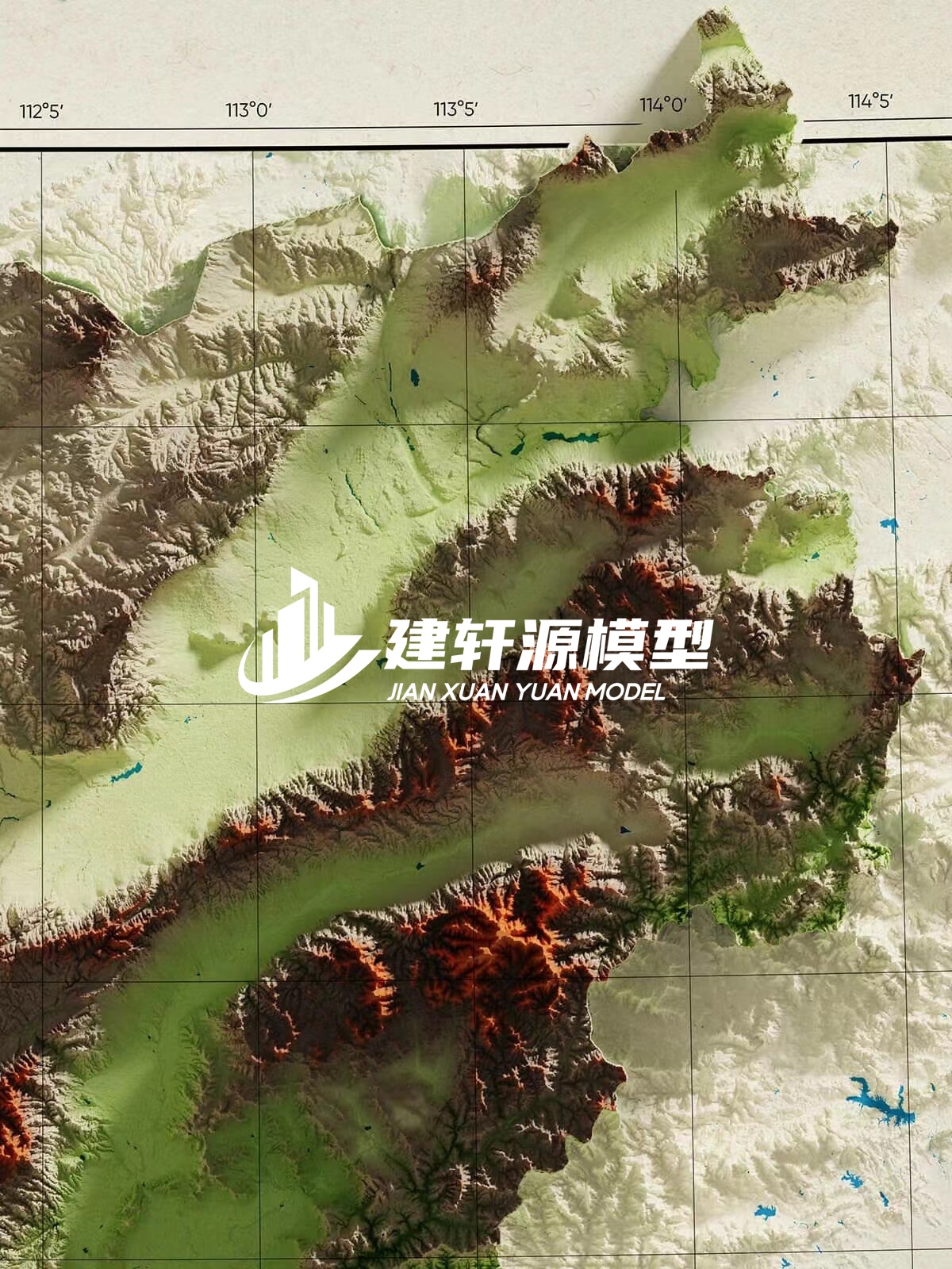 都江堰地形模型制作