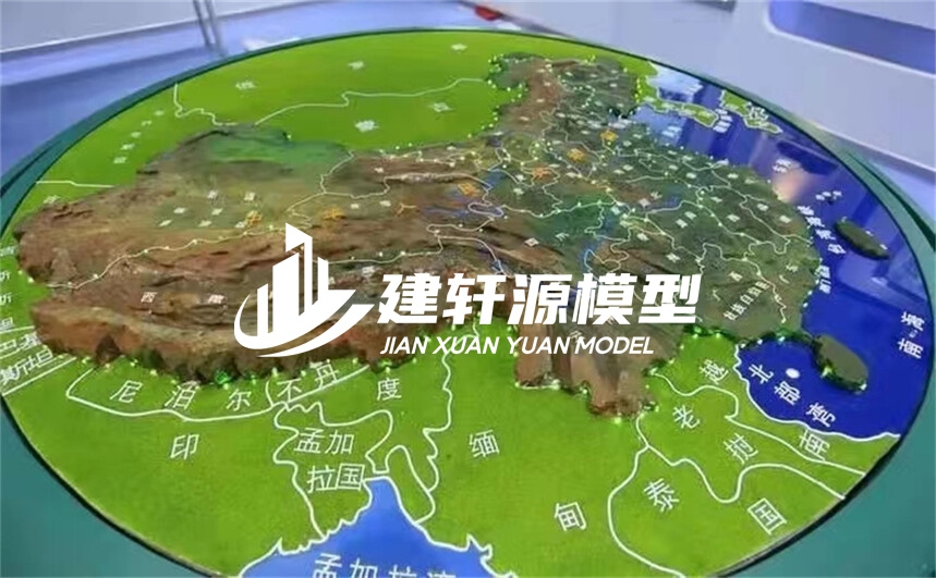 都江堰地形模型制作